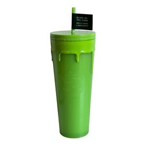 Starbucks Green Slime Glow in the Dark Venti Tumbler 20 oz New